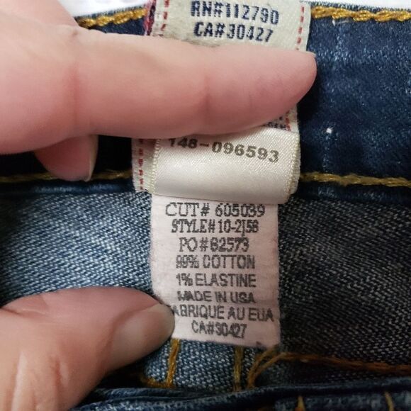 True Religion Lizzy crop Jeans crop Capri size 27 - Picture 6 of 12